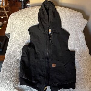 Men’s Carhartt Black Hooded Vest
